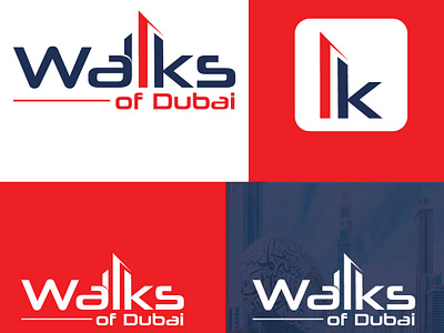 Walks of Dubai Logo Design branding canada design dubai flatlogo graphic design homelogo logo logodesiner minalistlogo propertylogo typography usa