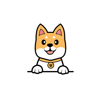 KENTA branding cute design dog doggy graphic design iconic identity illustration illustrator logo modern pet puppy shiba inu vector