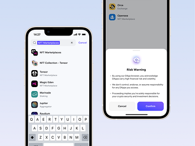 DeFi Dapp Browser Mobile App Experience Crypto App app design blockchain browser crypto crypto app dapp defi defi app figma ios design mobile browser ui ux design web3 web3 app web3 design