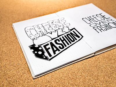Cheese Over Fashion – sketchbook brand identity branding cheeseoverfashion drawing graphic design logo sketch sketchbook
