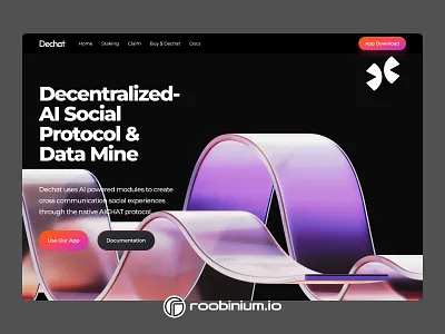Decentralized AI Landing Page landing web design