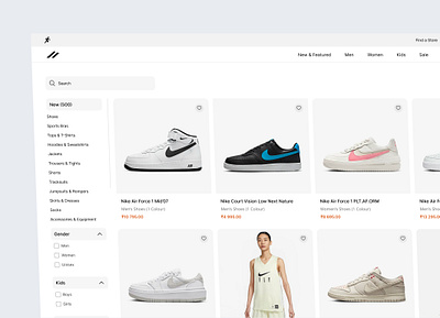 Nike Website Redesign Concept branding marketing nike nike website landing page shoes landing page shoes web design sports uidesign website website landing page