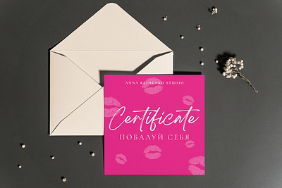 Gift certificate branding certificate design graphic design illustration