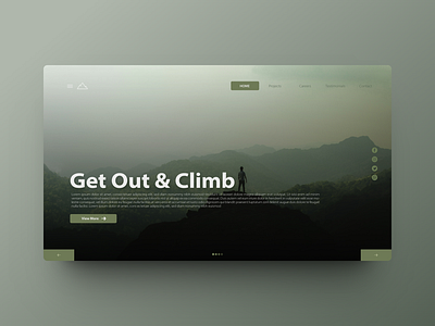 Mountaineer adobe illustrator adobe photoshop graphic design pexels ui unsplash webdesign website