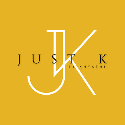 JUST K by Khyathi Logo brand design brand promotion branding clothing brand graphic design logo logo design mockup
