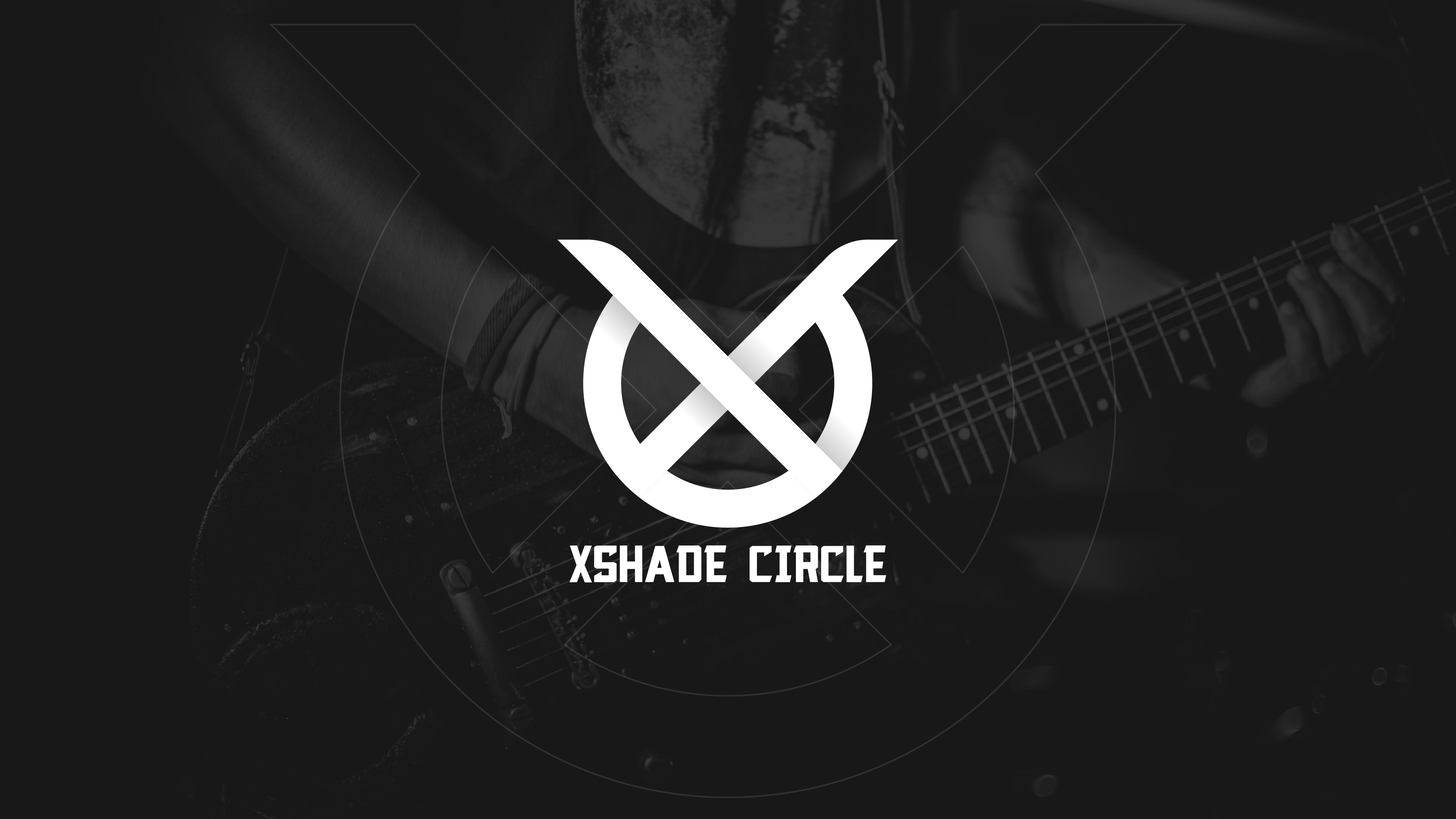XShade Circle Music Brand Logo Branding advertising app brand design brand identity branding design graphic design logo logo design logo mockup