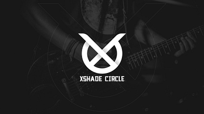 XShade Circle Music Brand Logo Branding advertising app brand design brand identity branding design graphic design logo logo design logo mockup