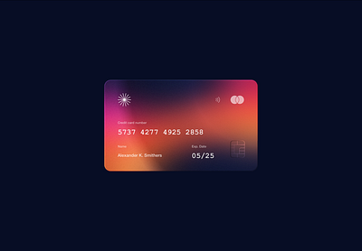 3D Metal Credit Card 3d clean design figma figma template gradient graphic design illustration minimal sketch ui