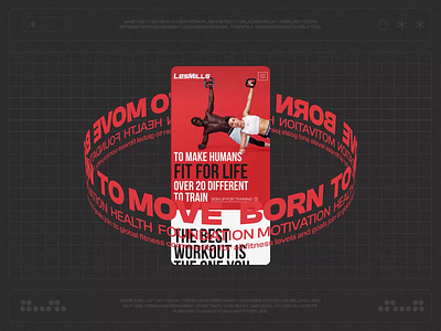 LES MILLS Fitness / Redisign of corporate site animation design ui ux web