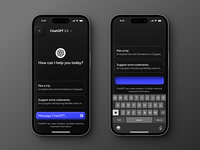 A ChatGPT Redesign chatgpt concept daily ui dark mode design designer figma open ai redesign ui design ui designer