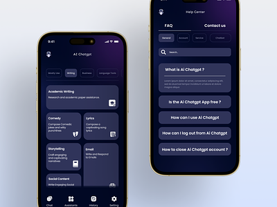 AI ChatGPT Mobile App ai ai design automated chatgpt data figma gpt mobile app ui