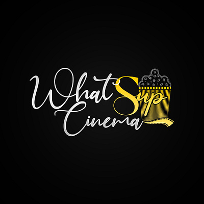 What Sup Cinema Logo branding film logo graphic design logo