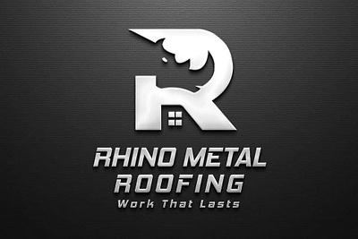 Rhino metal roofing 3d animation branding graphic design logo motion graphics ui