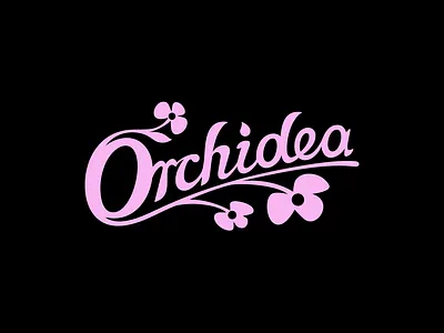 Orchidea ❧ belcdesign branding flatlogo flowershop logo logotype orchidea patrykbelc typography