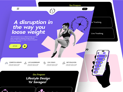 Lifestyle Design Visual Direction fitness fitness app fitness branding fitness landing page fitness logo fun branding fun colors fun colours fun design fun logo fun ui health health app health branding health landing page health logo landing page ui visual direction webdesign