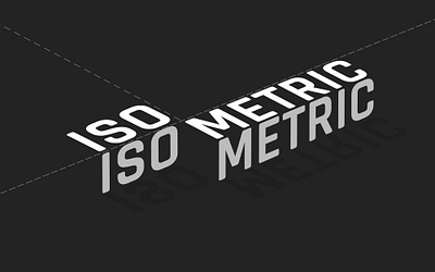 isometric text label 3d branding graphic design logo motion graphics