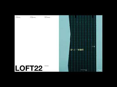 0018-LOFT22 apartments architecture branding clean design grid helvetica hotel landing page layout minimalist swiss type typo typography ui web design