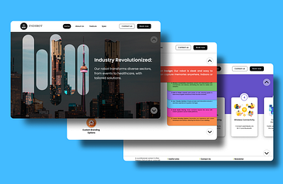 INDIBOT interactive design ui ui design website design