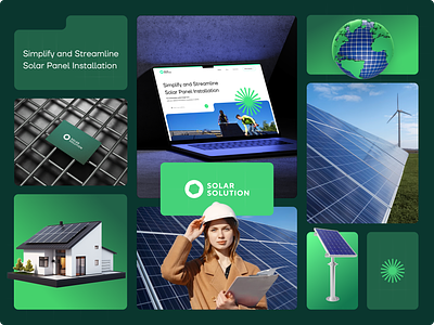 Solar Solution - Green Energy Website Design 2024 3d alternative energy carbon neutral energy clean energy design eco friendly energy geen energy green power low carbon energy natural energy renewable energy sustainable energy trend ui web design web site