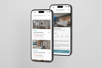 Hotel Booking Mobile App app clean design designconcept hotelbooking iphone minimal mobileappdesign ui uidesign userexperience uxdesign