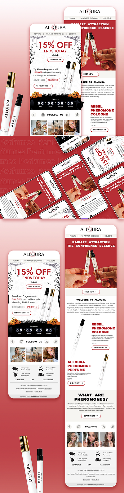 ALLOURA - Email Design email campaign email design email design for makeup brands email template