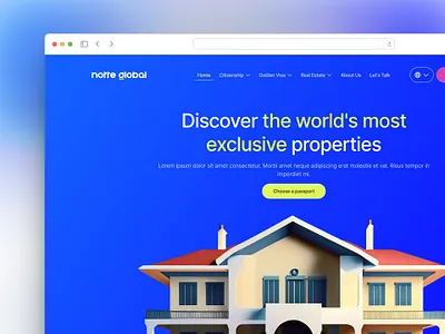 Notte Global - Hero Section app design product design ui uidesign uiux ux