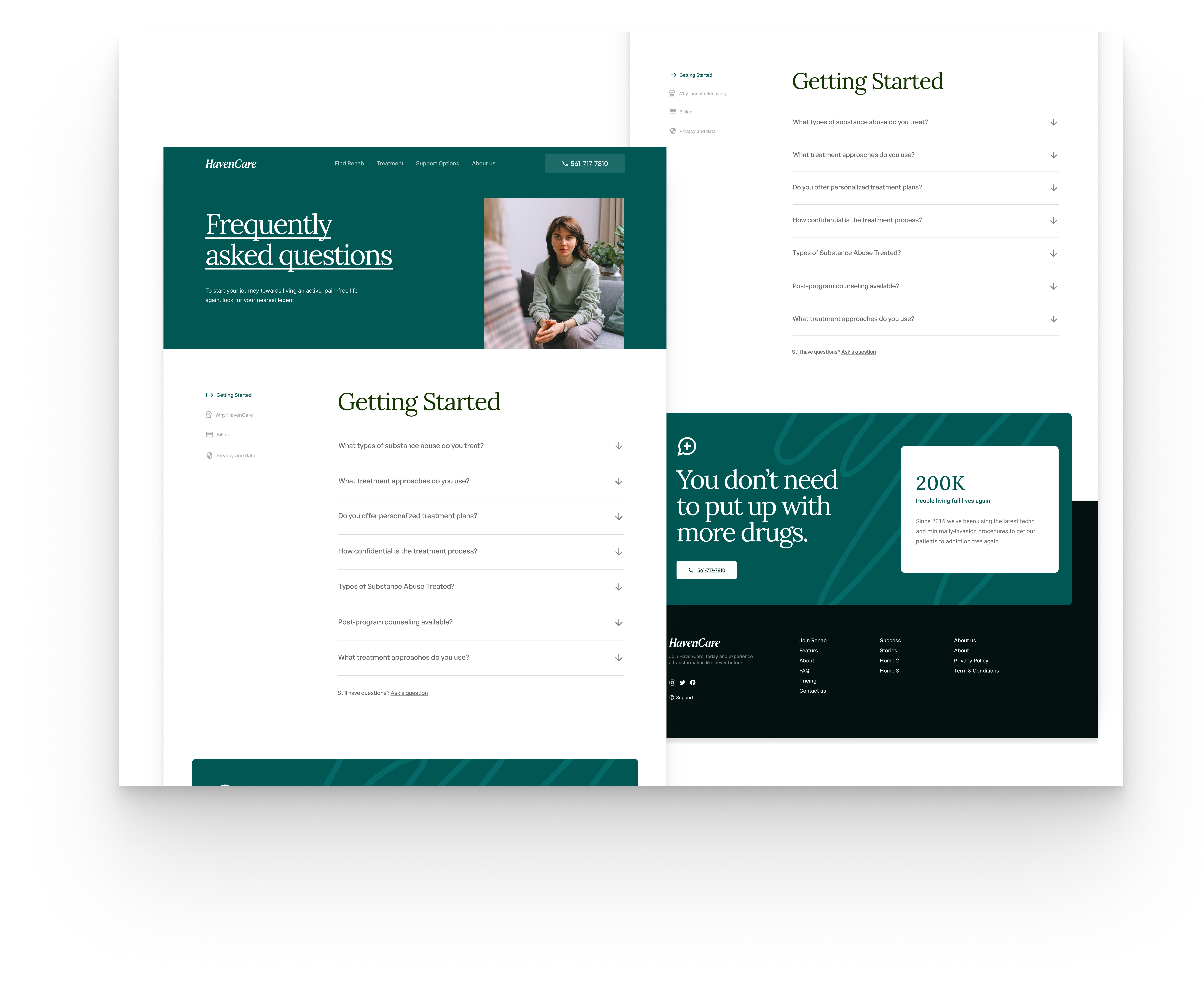 HeavenCare/ FAQ'S app branding design graphic design ui ux website