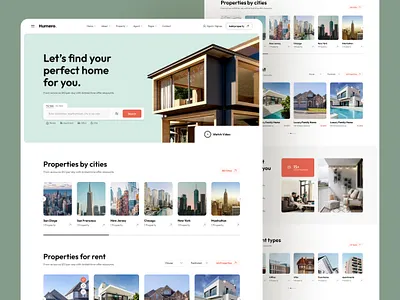 Real Estate Website agency apartment flat home home rent home website house house ui interior land landing page landingpage property property ui real estate website realestate realestate ux street view web template website