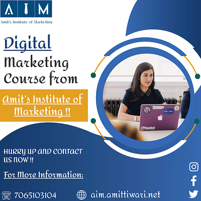 Become a Digital Marketing Expert Join AIM Comprehensive Course branding graphic design local seo logo
