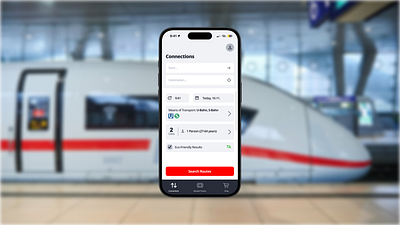 Deutsche Bahn Navigator App Redesign brand design graphic design ui