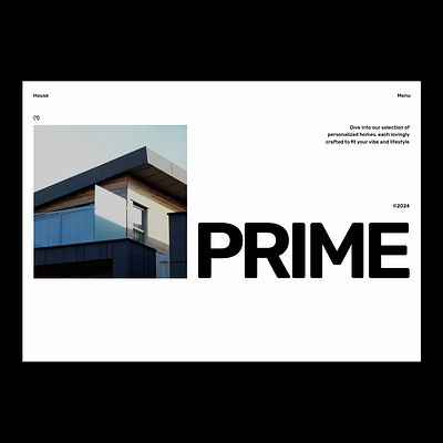 Prime is a house building architectural firm clean minimalistdesign ui uidesign uiux uxdesign webdesign website websitedesign