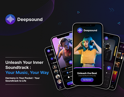 UI/UX Design for Music App app design graphic design music app design music application ui design uiux