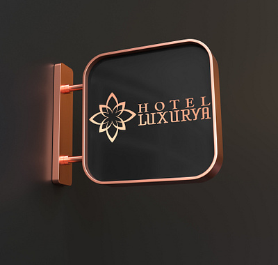 Hotel Luxurya 3d animation branding graphic design logo motion graphics ui