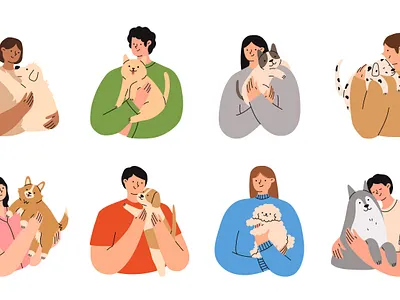 Dog lovers adobe illustrator dog illustration pet vector