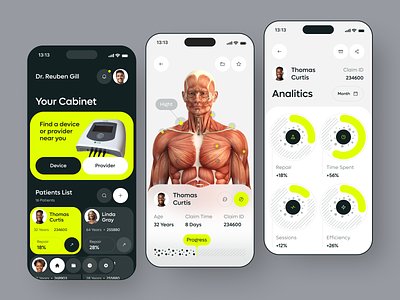 Neubie EHR - Smart SaaS App app app design business crm dashboard design ehr health healthcare interface ios iot medical mobile mobile app product design saas smart software ui