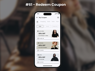 Daily Ui 61 - Redeem Coupon behance dribbble figma ui ux