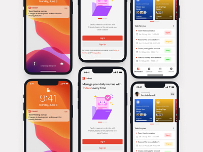 Todoist - To-do-list App | Dashboard app clean dashboard design figma interface ios manage mobile app redesign task to do list to do list app ui uiux ux