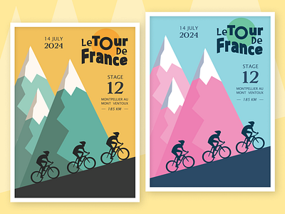 Tour De France - Poster Design branding design graphic design illustration logo typography vector