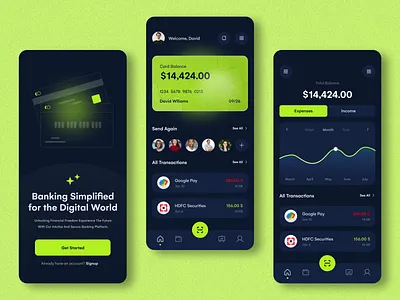 Digibank app UI app branding design graphic design illustration logo typography ui ux