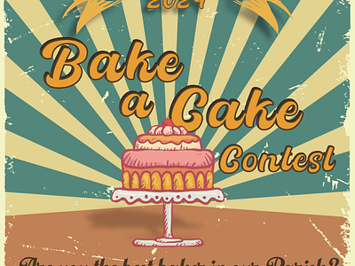 Cake Competition Poster created using PowerPoint cake poster designs powerpoint