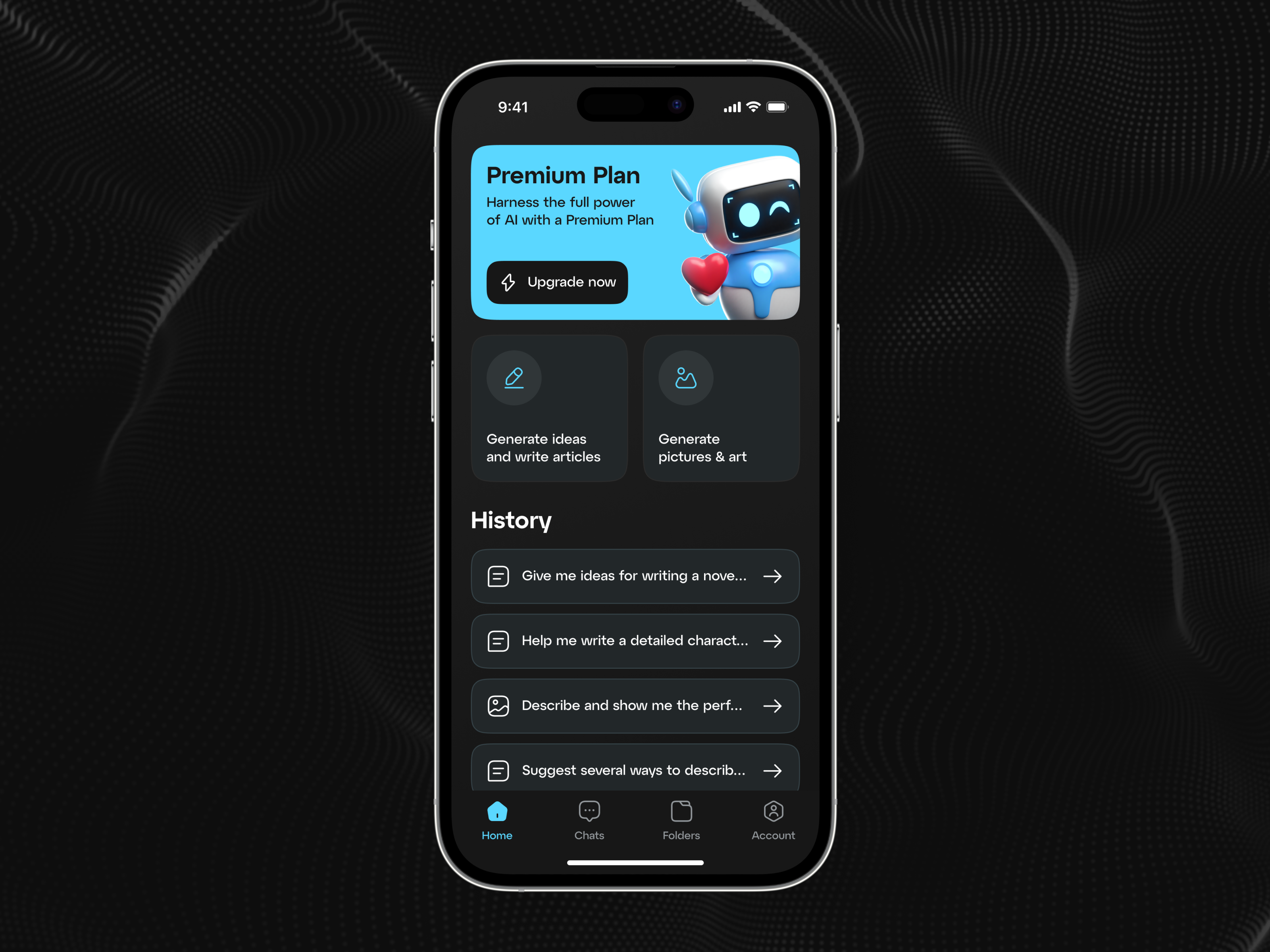 AI Chatbot Mobile App by Ronas IT | UI/UX Team on Dribbble