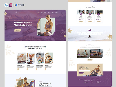 YogaGuru – Yoga, Fitness & Lifestyle Elementor Template branding design elementor template graphic design ui web design yoga yoga homepage yoga landing page yoga studio yoga studio website yoga web design yoga web template yoga website yoga website design yoga website inspiration yoga website template