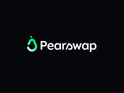 Pearswap Logo clean logo logomark logotype minimalist pear icon pear logo simple web3 logo