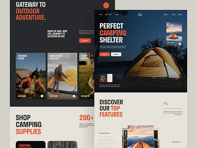 Tent- eCommerce website branding design e commerce ecommerce ecommerce ui ux ecommerce website ecommerce website design hiking landing page shopify shopping tent ui visual identity web web design webdesign website