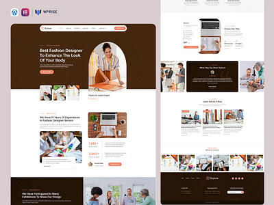 Styluxe – Fashion & Clothing Designer Elementor Template branding design elementor template graphic design ui web design