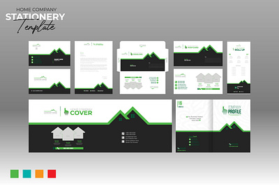 Home company stationery print stationery real estate brochure cover