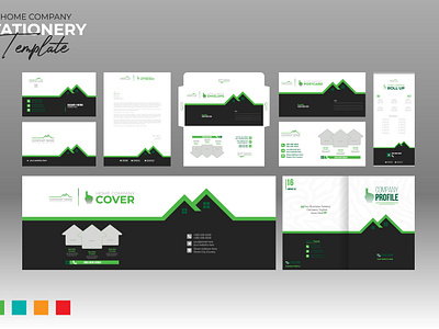 Home company stationery print stationery real estate brochure cover