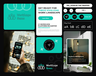 WorkScape Nexus app branding design figma graphic design illustration logo mobile ui saas typography ui ux vector