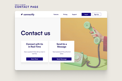 Daily UI #028 - Contact Page app contact daily ui 028 dailyui design ui ux