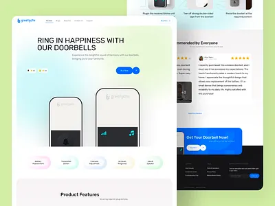 Landing Page UI bestlandingpage branding cta design doorbell landing landingpage landingpagedesign landingpageui landingui logo ui uidesign uiux uiuxdesign uxdesign visualdesign webdesign website websiteui